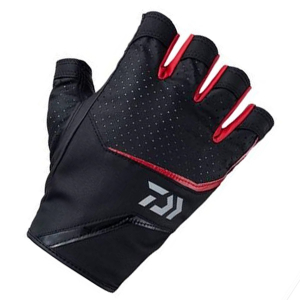Перчатки Daiwa DG-2323 (без 5-и пальцев) Red XL